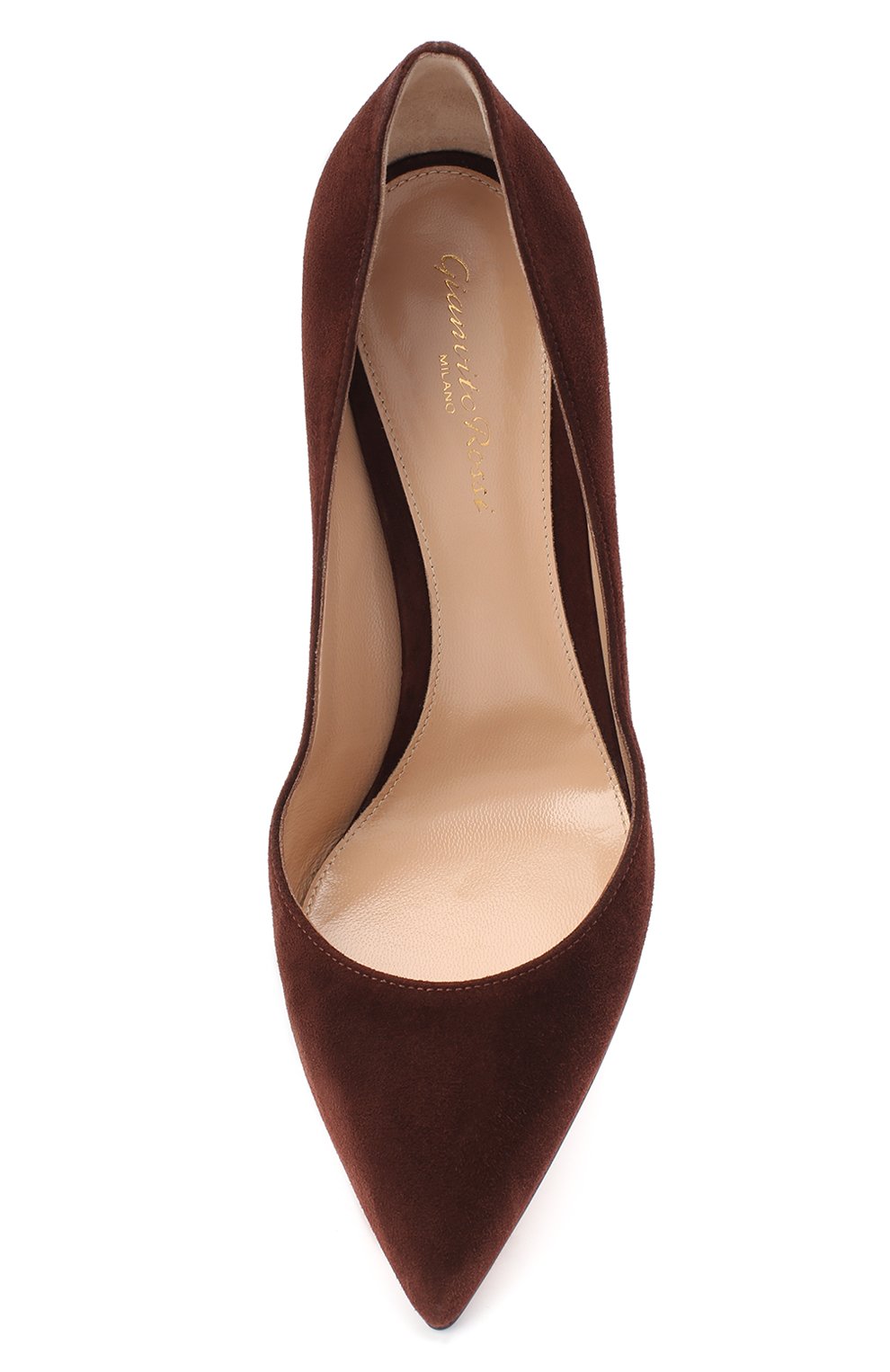 Замшевые туфли gianvito 85 GIANVITO ROSSI темно-коричневого цвета по цене 79300 руб., арт. G24580.85RIC.CAMCH0C, фото 5 Замшевые туфли gianvito 85 GIANVITO ROSSI, арт. G24580.85RIC.CAMCH0C, фото 5