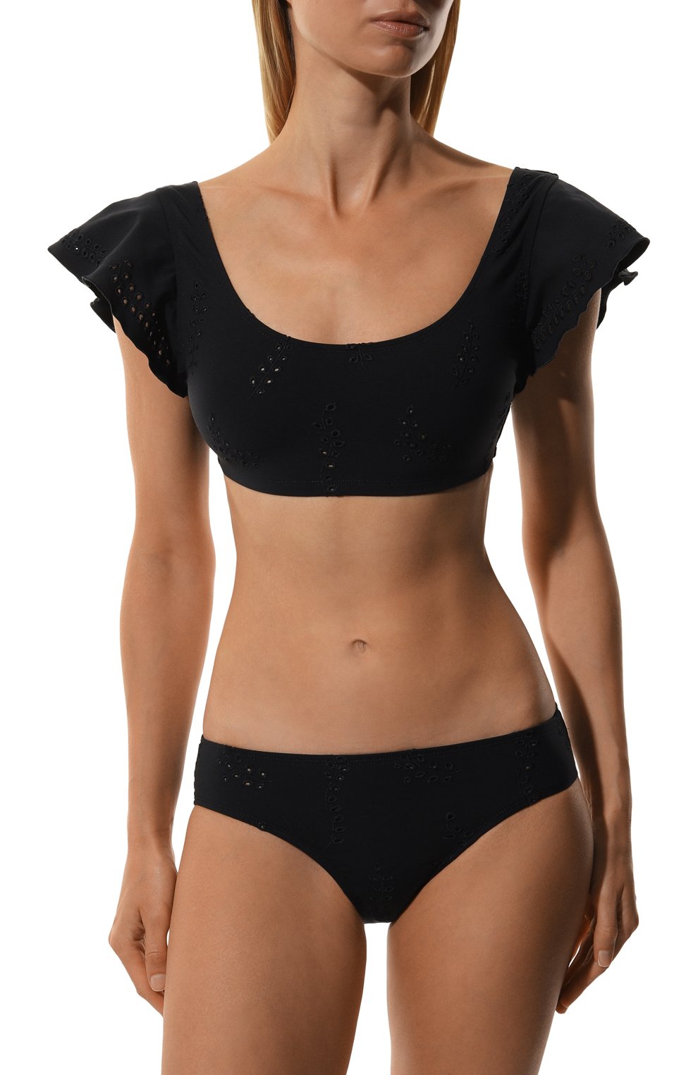 Плавки-бикини chloé x eres palau CHLOÉ черного цвета по цене 35150 руб., арт. CHC23UMB16282, фото 2 Плавки-бикини chloé x eres palau CHLOÉ, арт. CHC23UMB16282, фото 2