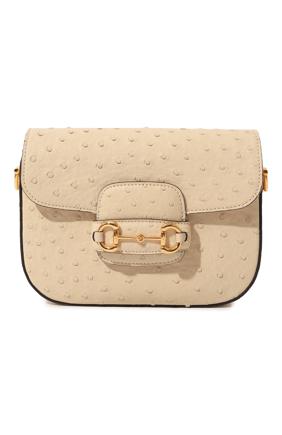 Сумка 1955 horsebit mini из кожи страуса GUCCI, ар�т. 658574 EY0DG, фото 1