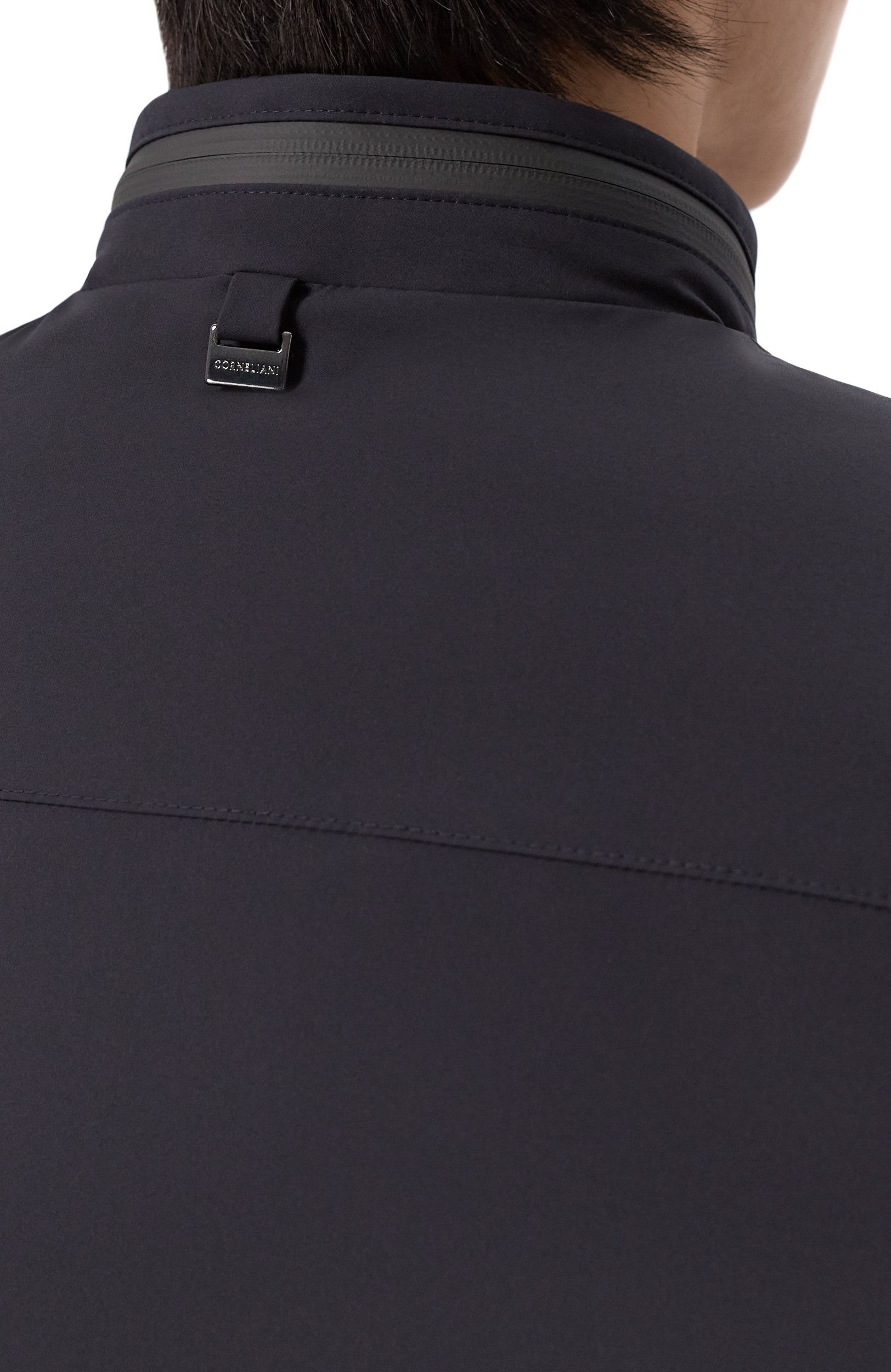 Утепленный плащ CORNELIANI темно-синего цвета по цене 164000 руб., арт. 2825M3/2A20152, фото 5 Утепленный плащ CORNELIANI, арт. 2825M3/2A20152, фото 5