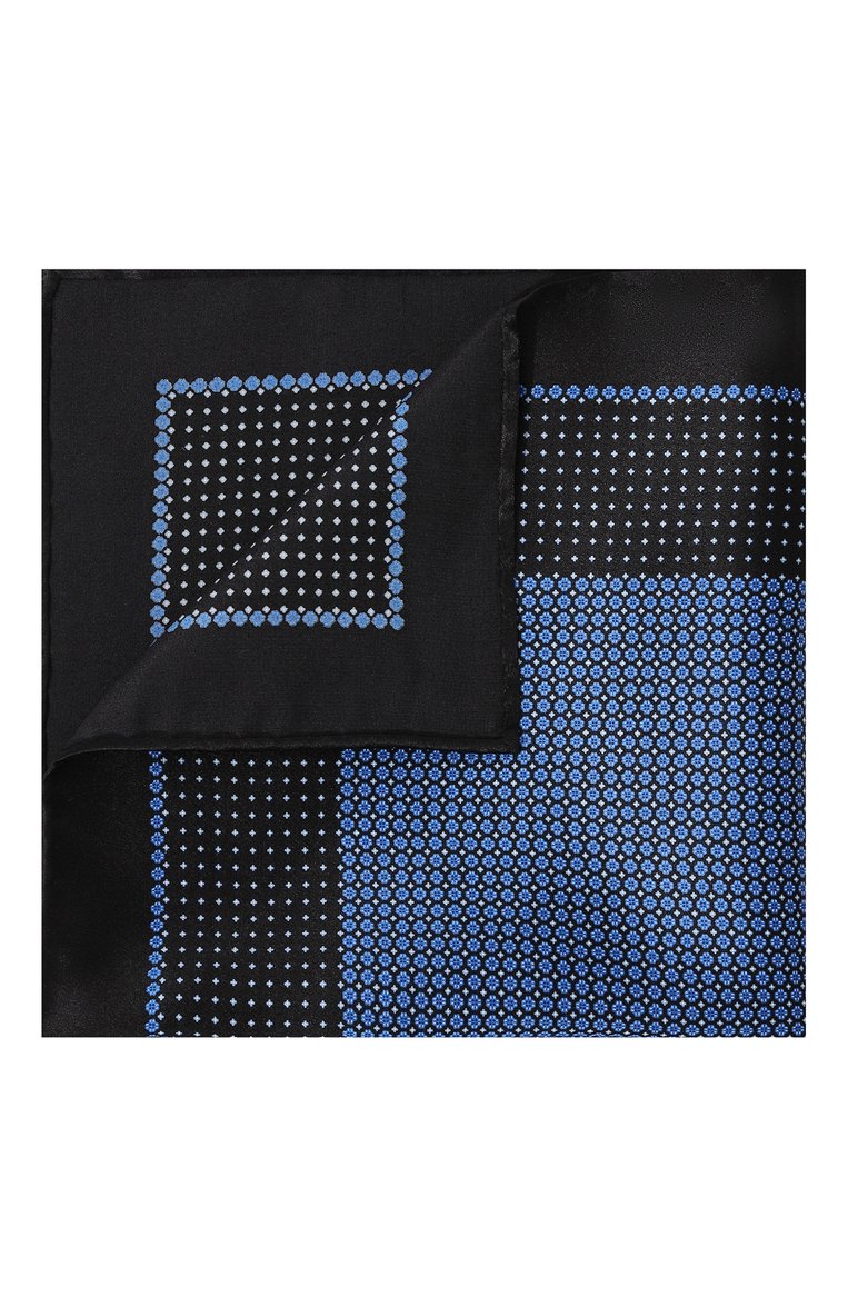 Мужской комплект из галстука и платка STEFANO RICCI синего цвета, арт. DH/49100 | Фото 5 (Принт: С принтом; Материал: Текстиль, Шелк; Материал сплава: Проставлено; Нос: Не проставлено)