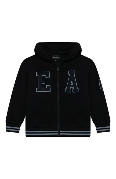 Хлопковая толстовка EMPORIO ARMANI темно-синего цвета по цене 21750 руб., арт. 6L4M66/1JHSZ, фото 1 Хлопковая толстовка EMPORIO ARMANI, арт. 6L4M66/1JHSZ, фото 1
