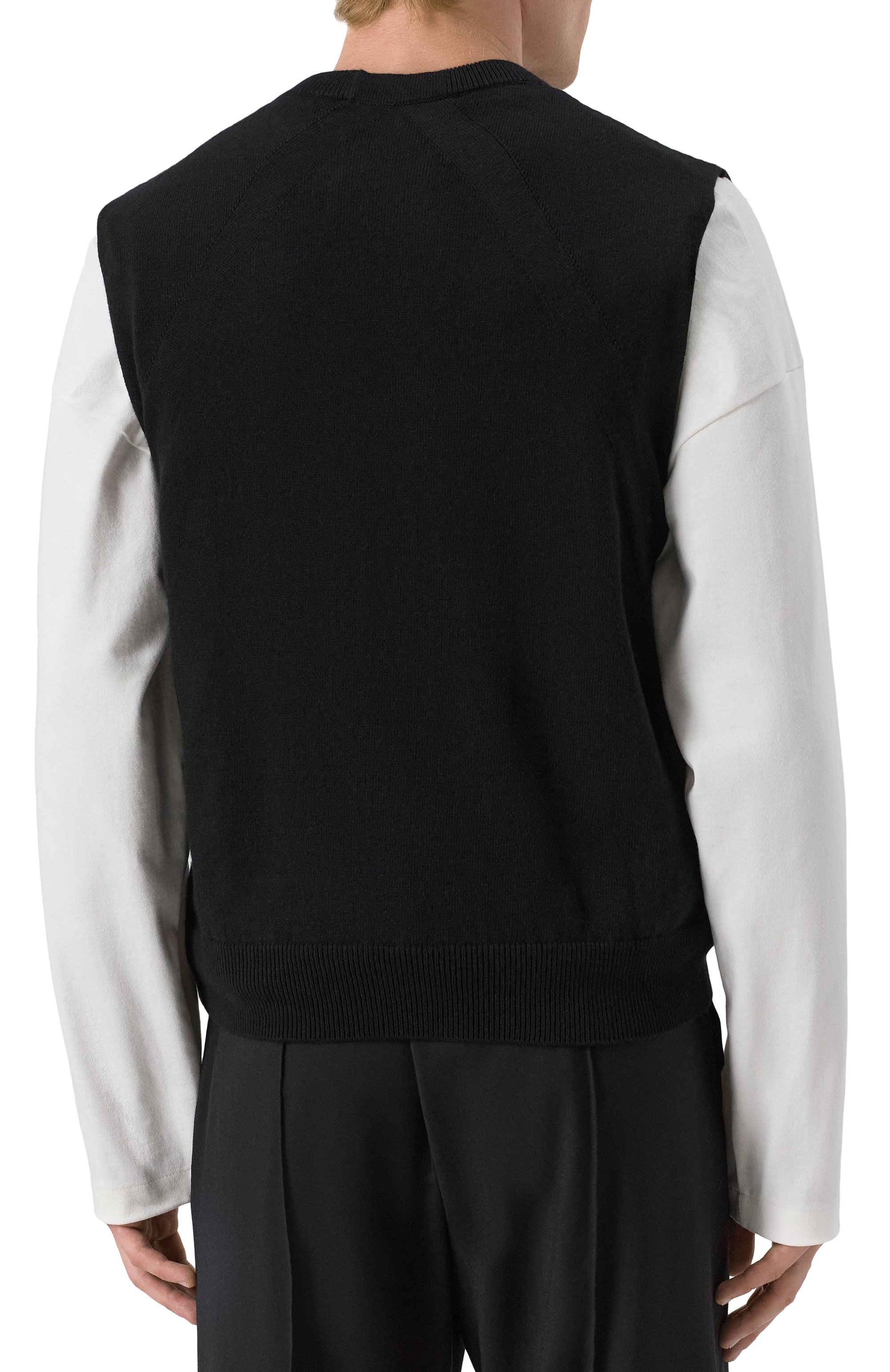 Жилет из кашемира и хлопка JIL SANDER, арт. J23FB0101/J13271, фото 4