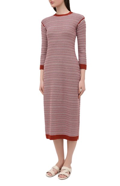 Платье из шелка и хлопка LORO PIANA, арт. FAL5240, фото 3