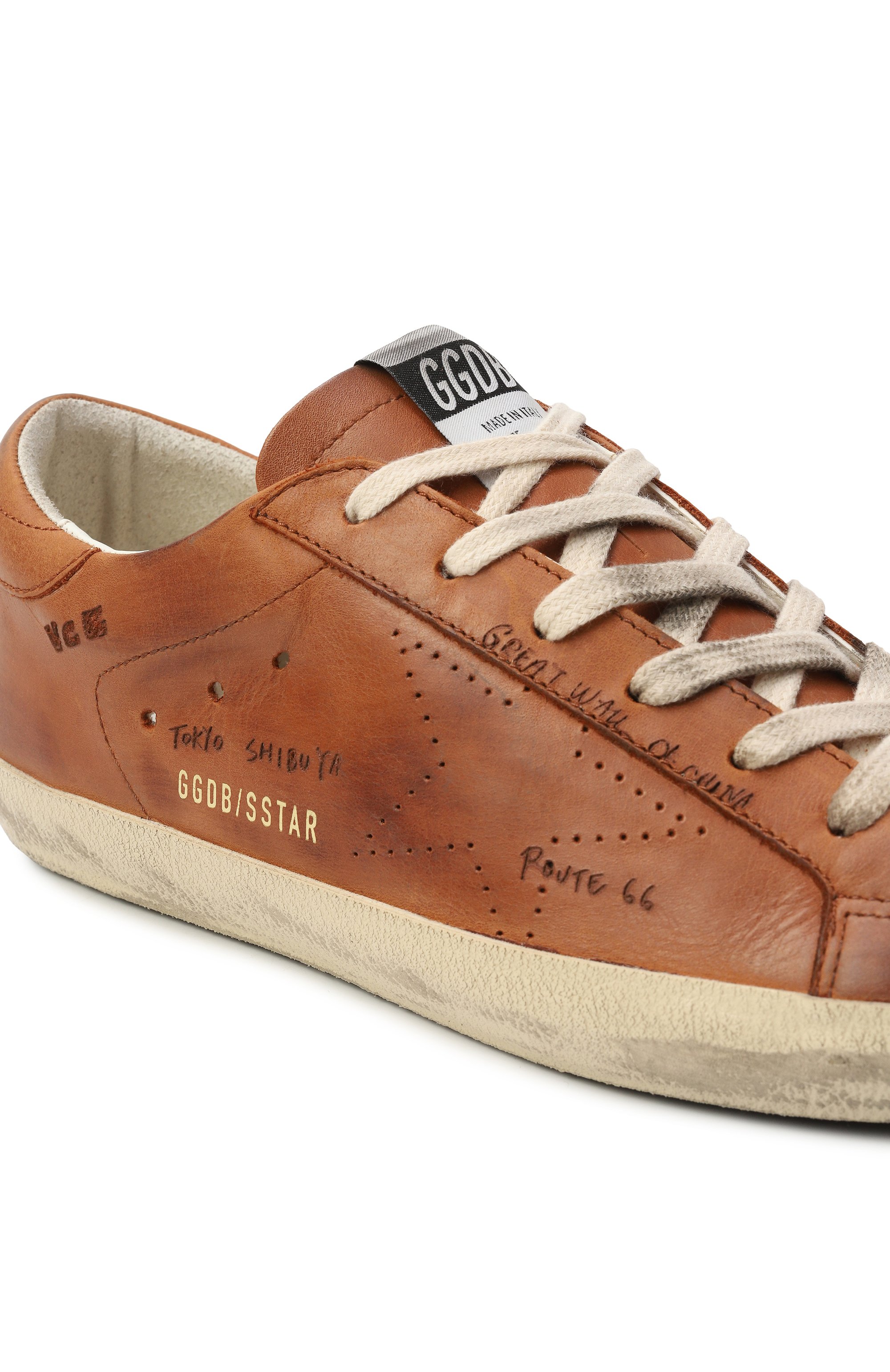 Кожаные кеды super-star GOLDEN GOOSE DELUXE BRAND, арт. GWF00105.F007546, фото 7