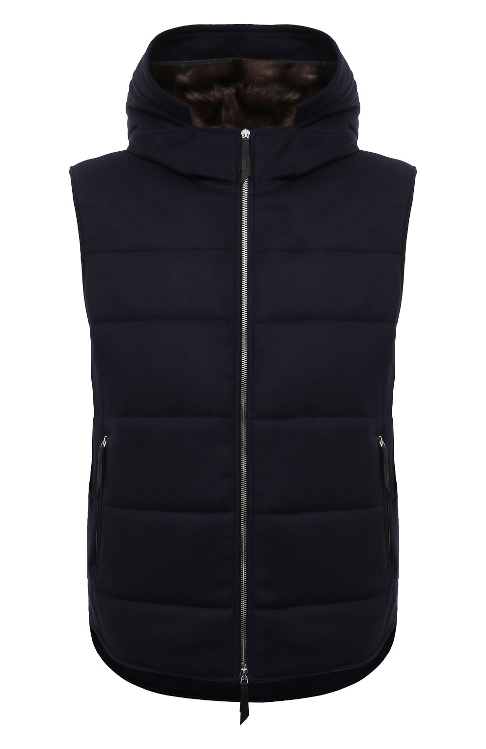 Жилет из шерсти викуньи с подкладкой из соболя и ласки ANDREA CAMPAGNA, арт. 00401H9RF2900, фото 1