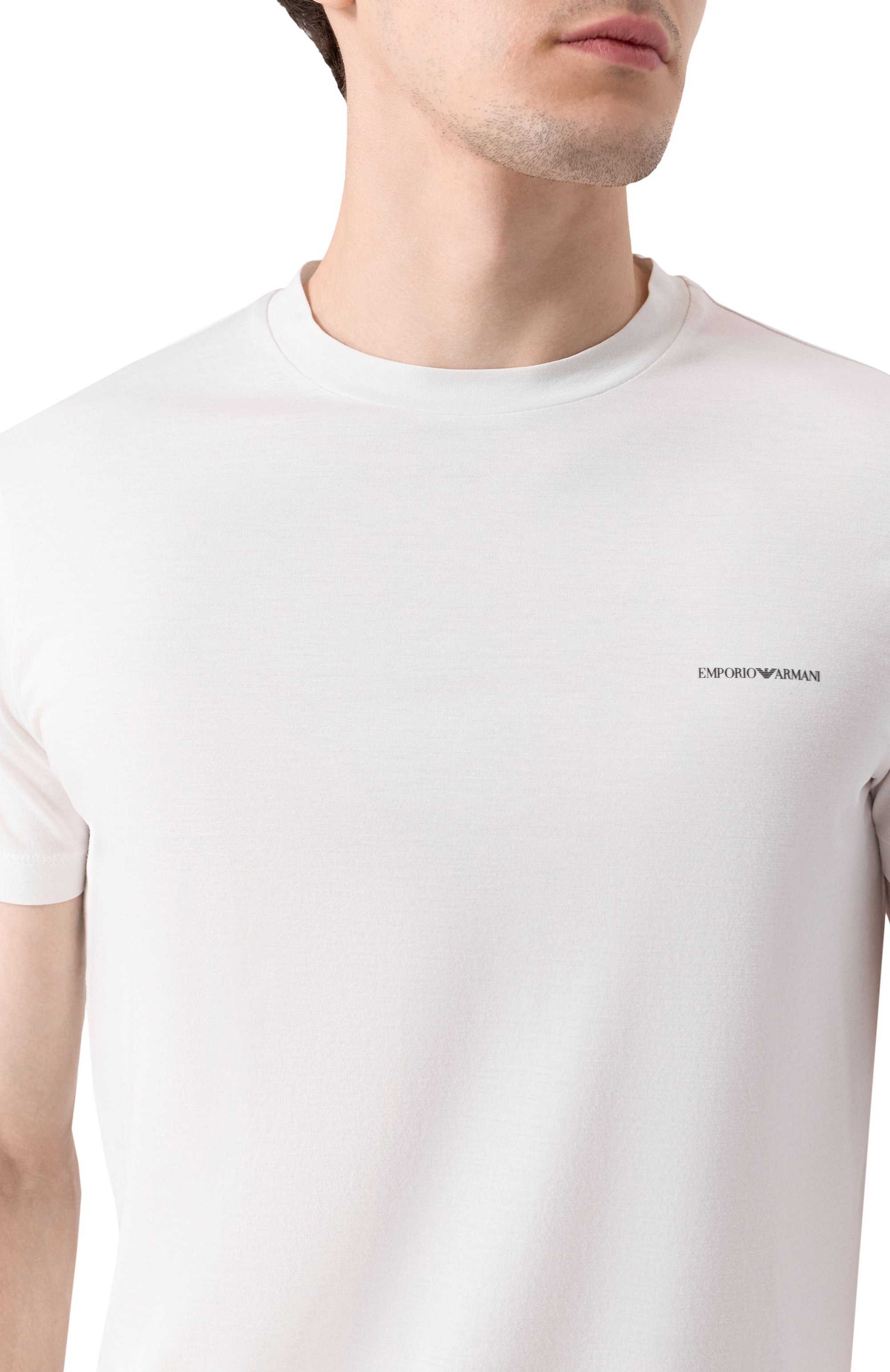 Футболка из лиоцелла и хлопка EMPORIO ARMANI, арт. 8N1TD8/1JUVZ, фото 5