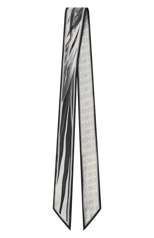 Шелковый шарф-твилли Elie Saab 710009234 Чёрный  710009234 Фото 4