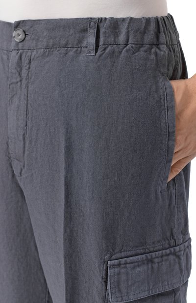 Льняные шорты 120% LINO, арт. 33ALIM29D4/0476/000, фото 5