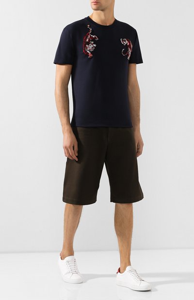 Хлопковая футболка VALENTINO, арт. SV3MG03E5GY, фото 2