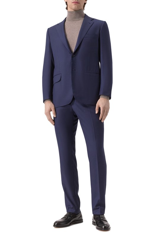 Шерстяной костюм Kiton UA81K0602E10 Синий  UA81K0602E10 Фото 2