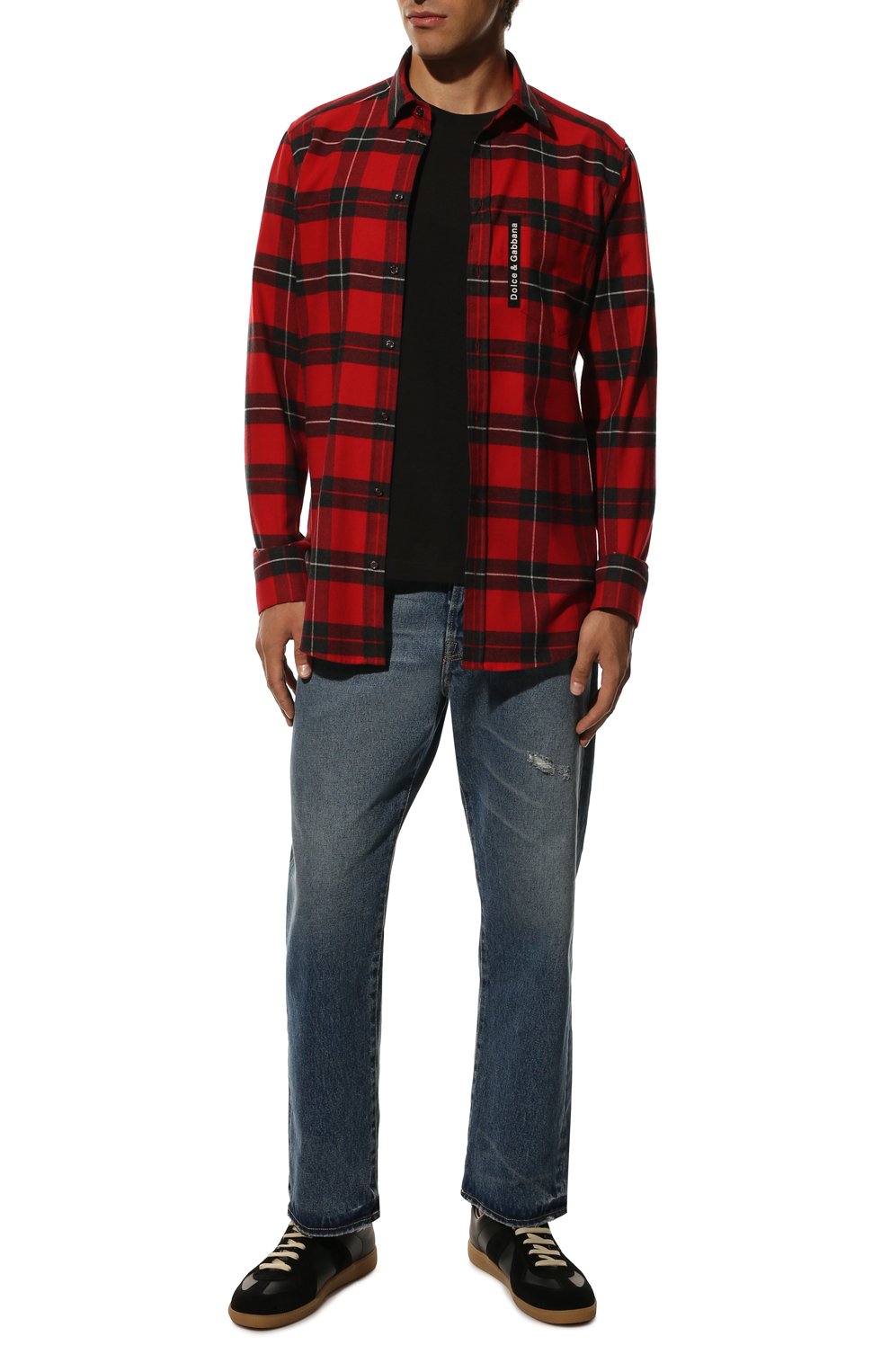 Хлопковая рубашка DOLCE & GABBANA, арт. G5JZ9T/FQ5LD, фото 2