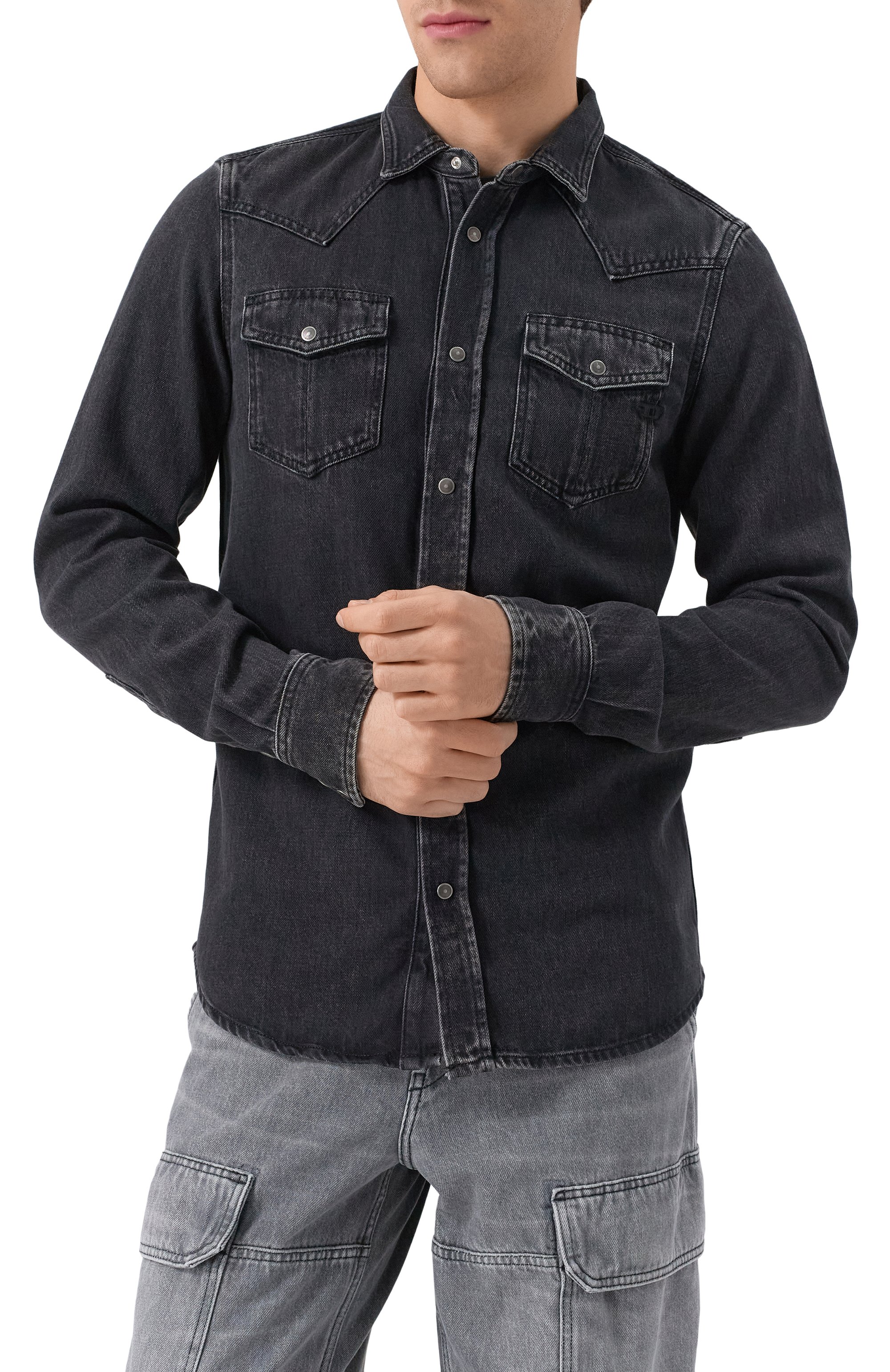 Джинсовая рубашка DIESEL, арт. A12622/068KE, фото 3