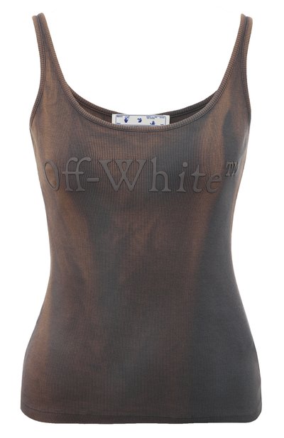 Хлопковая майка OFF-WHITE, арт. OWAD072S23JER0026060, фото 1