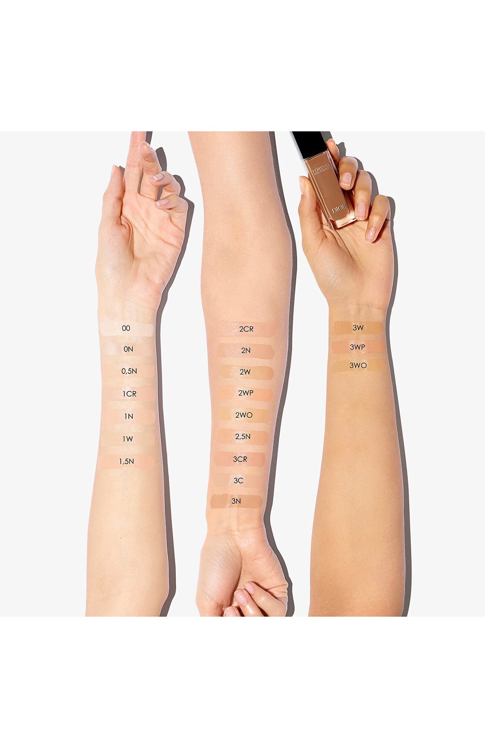 Стойкий корректор для лица dior forever skin correct, оттенок 1w теплый (11ml) DIOR, арт. C032600011, фото 3
