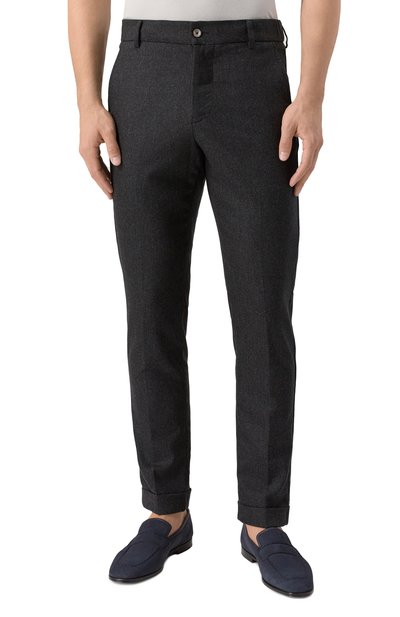 Брюки из шерсти и кашемира MARCO PESCAROLO темно-серого цвета по цене 75300 руб., арт. MANU/5229, фото 3 Брюки из шерсти и кашемира MARCO PESCAROLO, арт. MANU/5229, фото 3