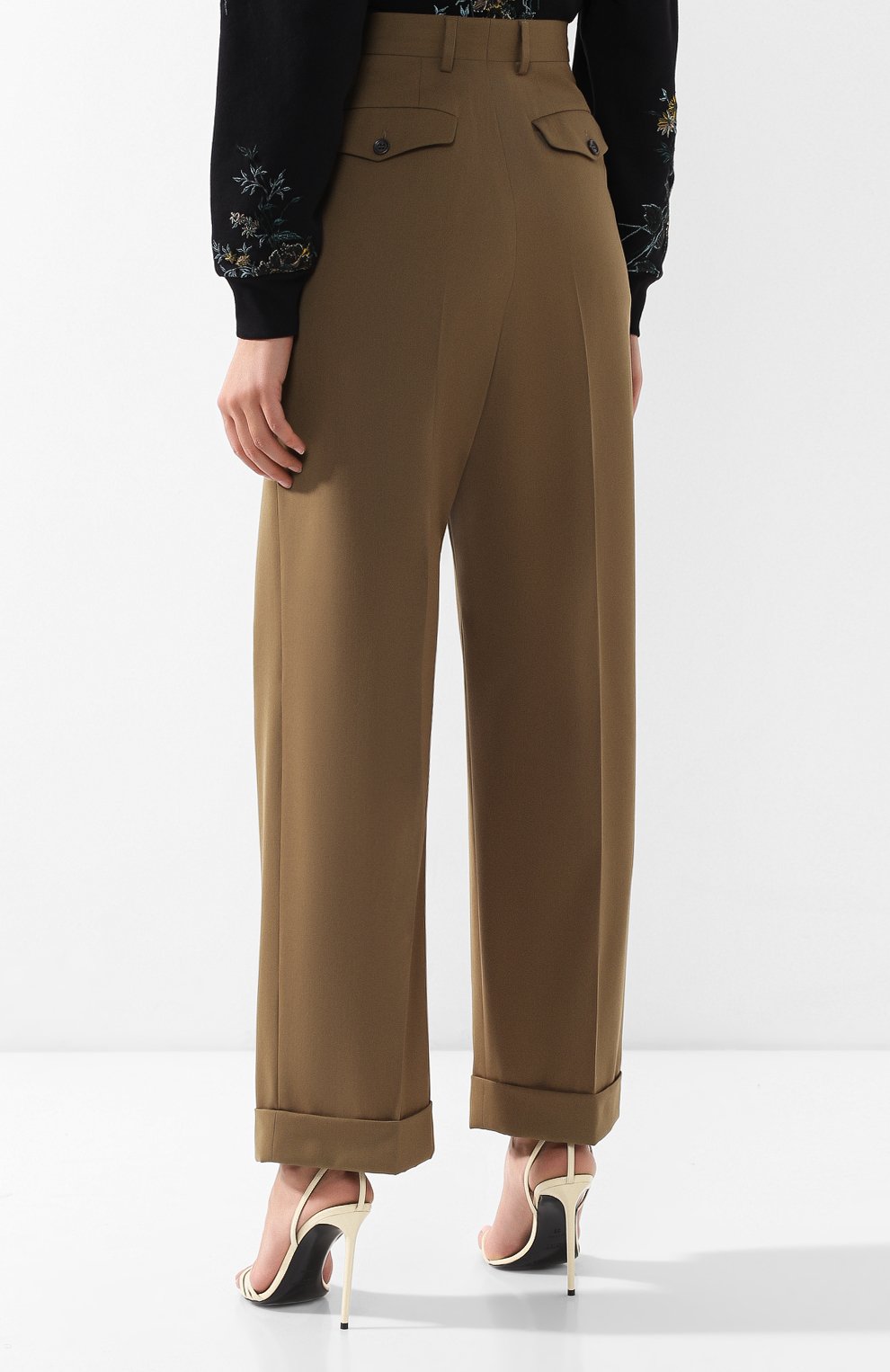 Шерстяные брюки DRIES VAN NOTEN, арт. 191-30920-7228, фото 4