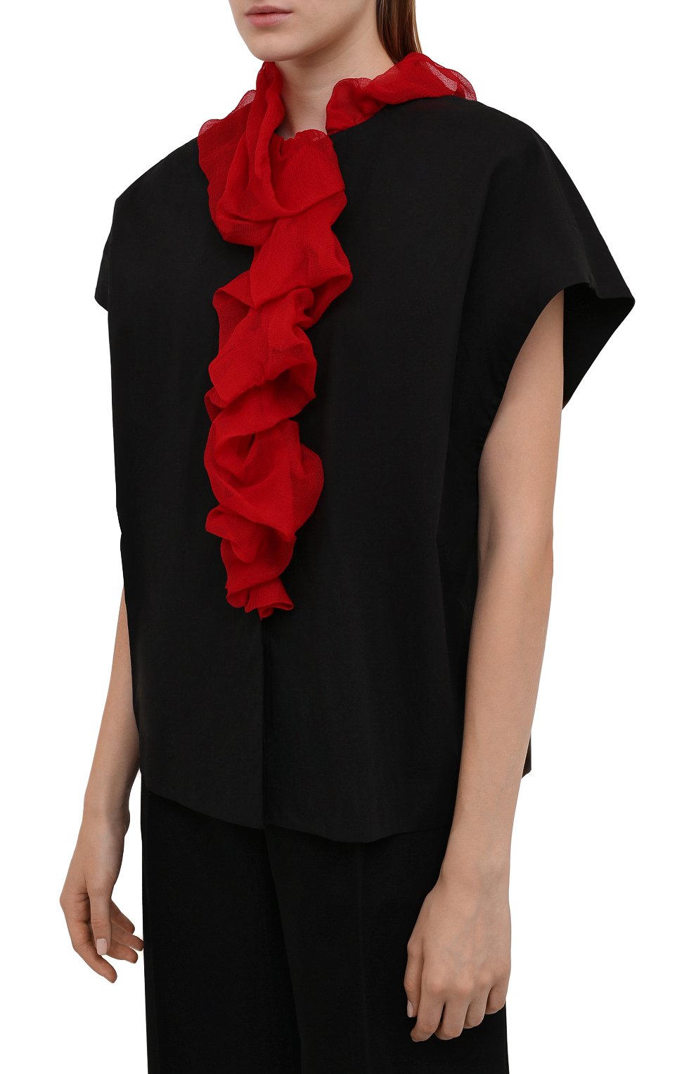 Блузка из хлопка и шелка DRIES VAN NOTEN, арт. 212-010715-3013, фото 3