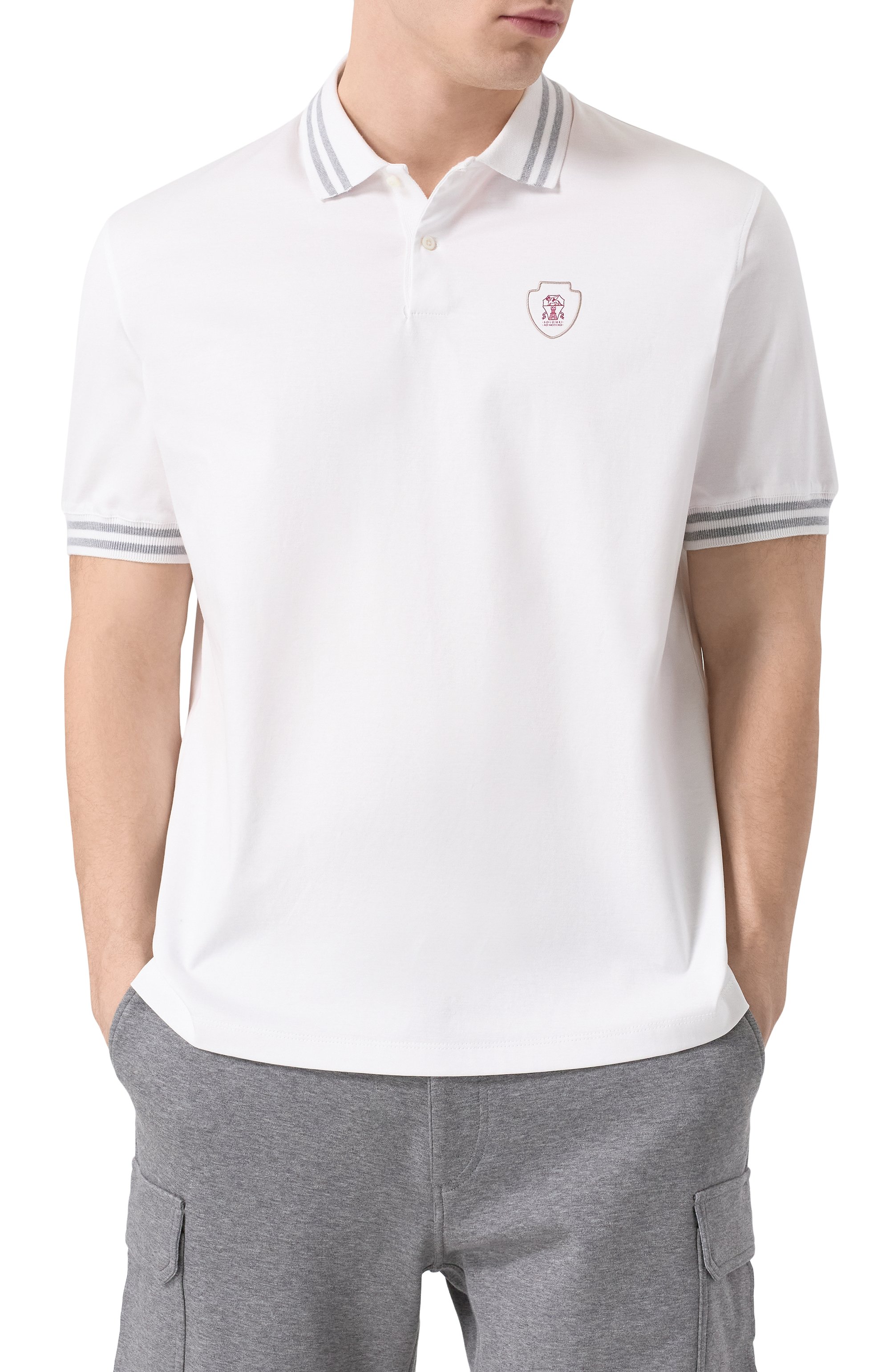 Хлопковое поло BRUNELLO CUCINELLI, арт. M0B133940T, фото 3