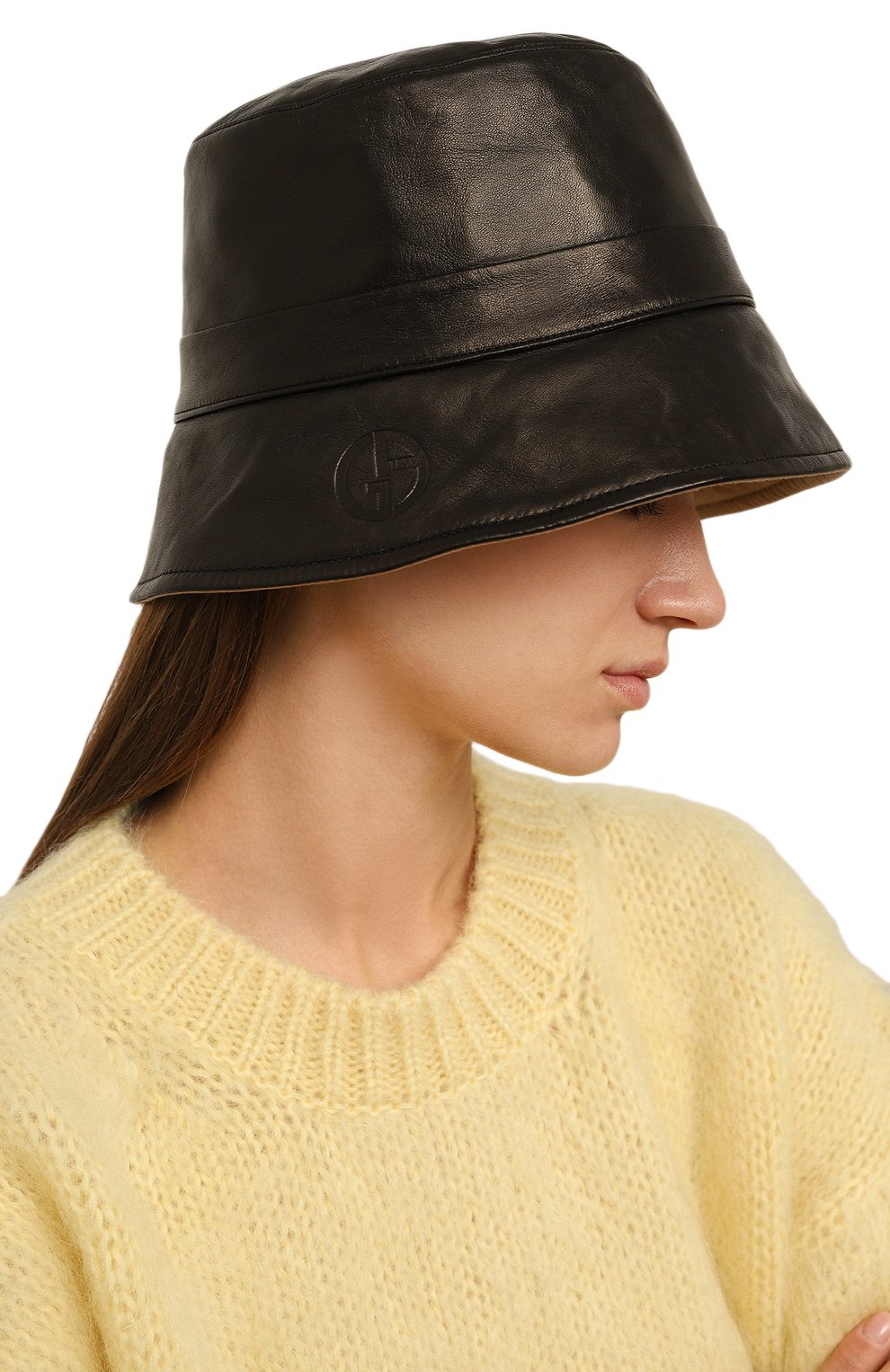 Кожаная панама GIORGIO ARMANI, арт. 797337/3F511, фото 2