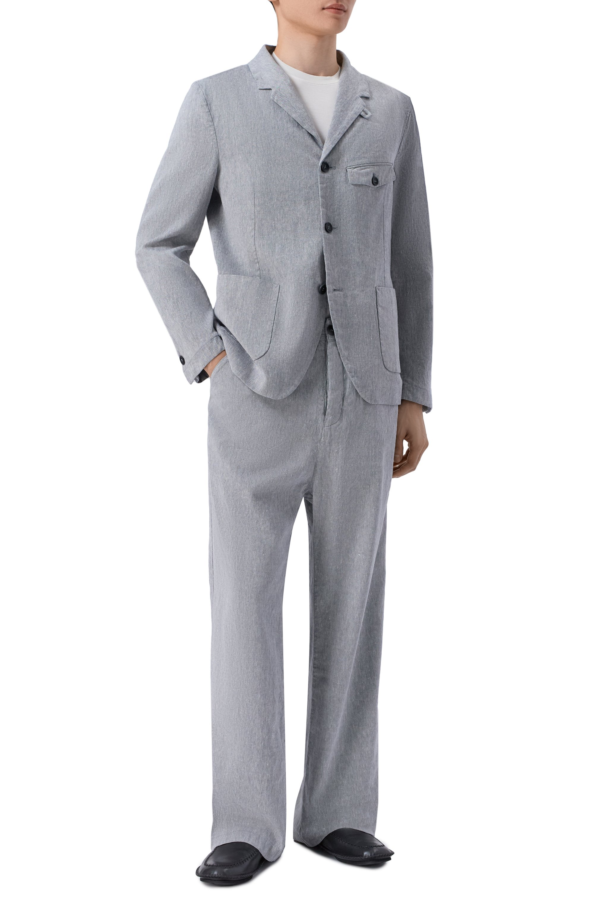 Брюки изо льна и хлопка HANNES ROETHER, арт. BA21LLAK.6073, фото 2