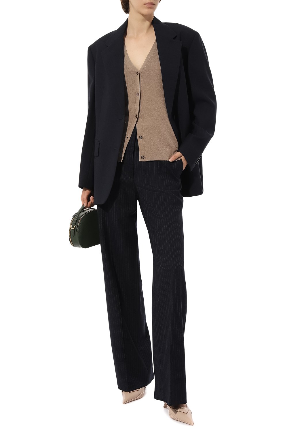 Кардиган из кашемира и шелка PRADA, арт. 25437-40J-F0040, фото 2