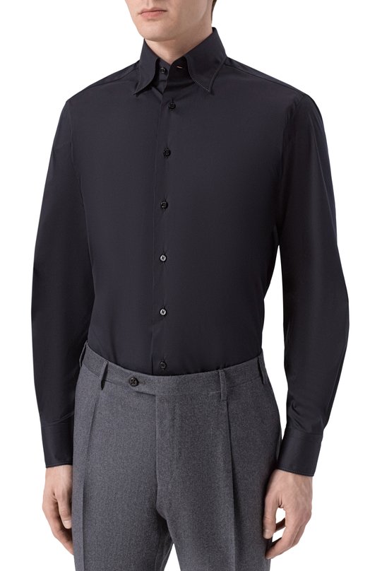 Хлопковая сорочка Zilli CLAB03M010813037U/N001 Чёрный  CLAB03M010813037U/N001 Фото 3