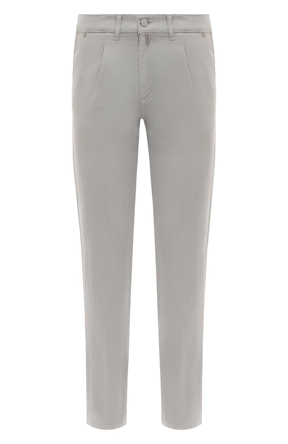 Хлопковые брюки KITON светло-серого цвета по цене 98550 руб., арт. UFPCARK0602D, фото 1 Хлопковые брюки KITON, арт. UFPCARK0602D, фото 1