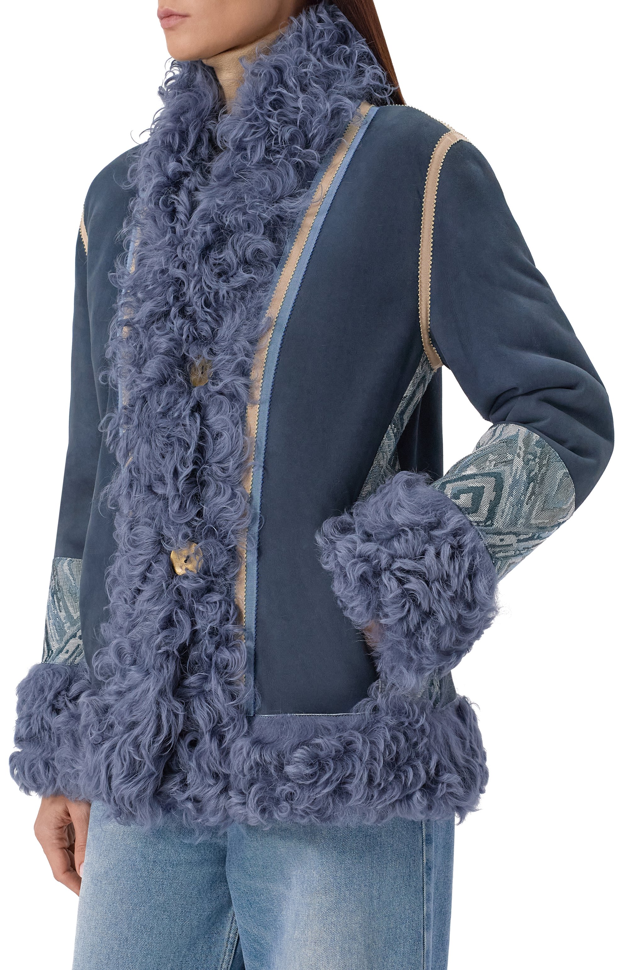 Дубленка из овчины MANZONI24, арт. 25A705-STCG0B, фото 3