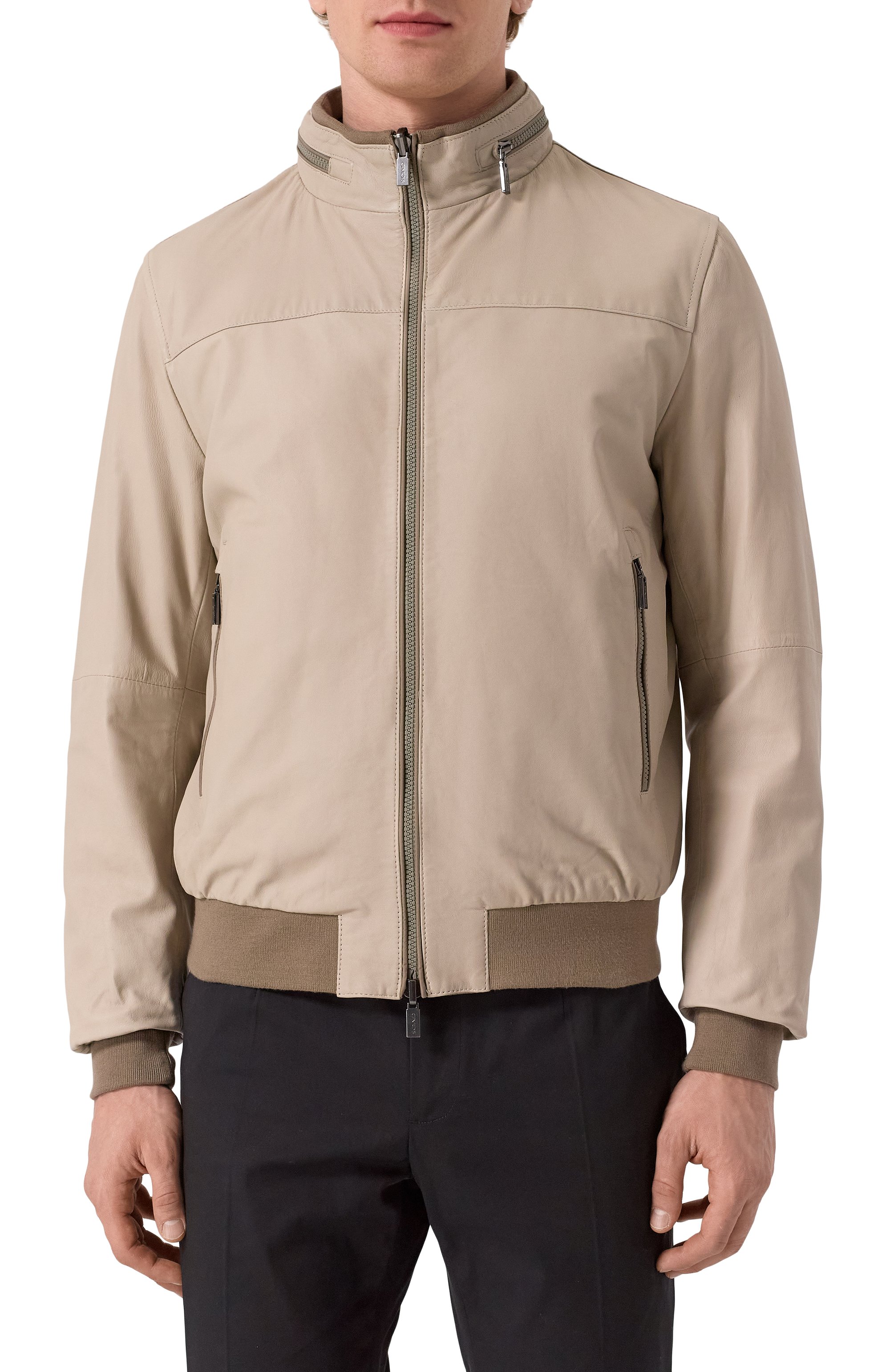 Двусторонний кожаный бомбер GIMO'S, арт. 5S20.1.030.63R, фото 3