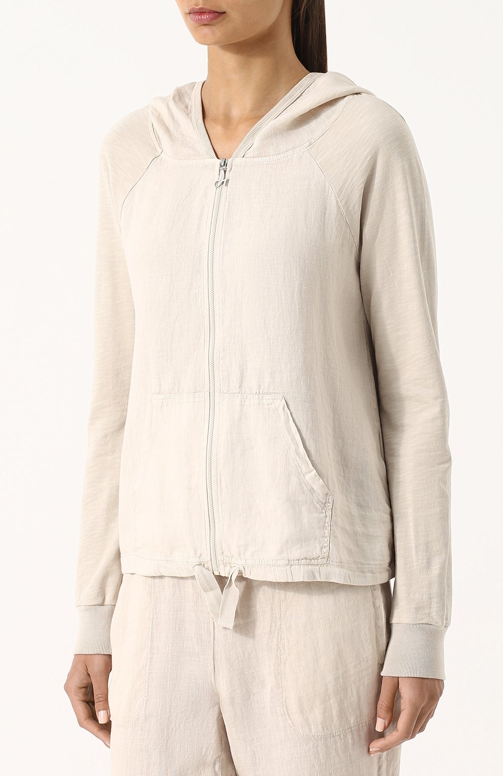 Хлопковый кардиган на молнии с капюшоном DEHA, арт. B74332, фото 3