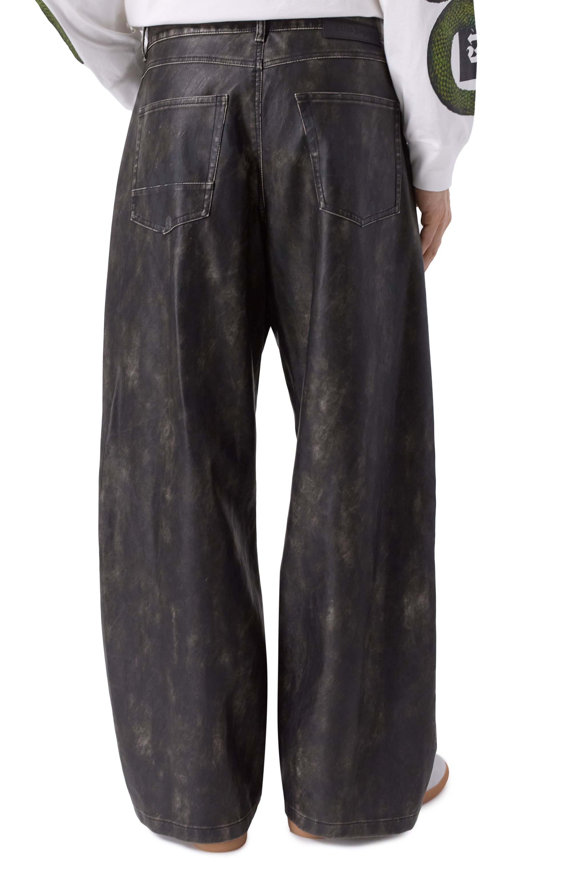 Брюки PALM ANGELS, арт. PMJB018F25FAB001, фото 4