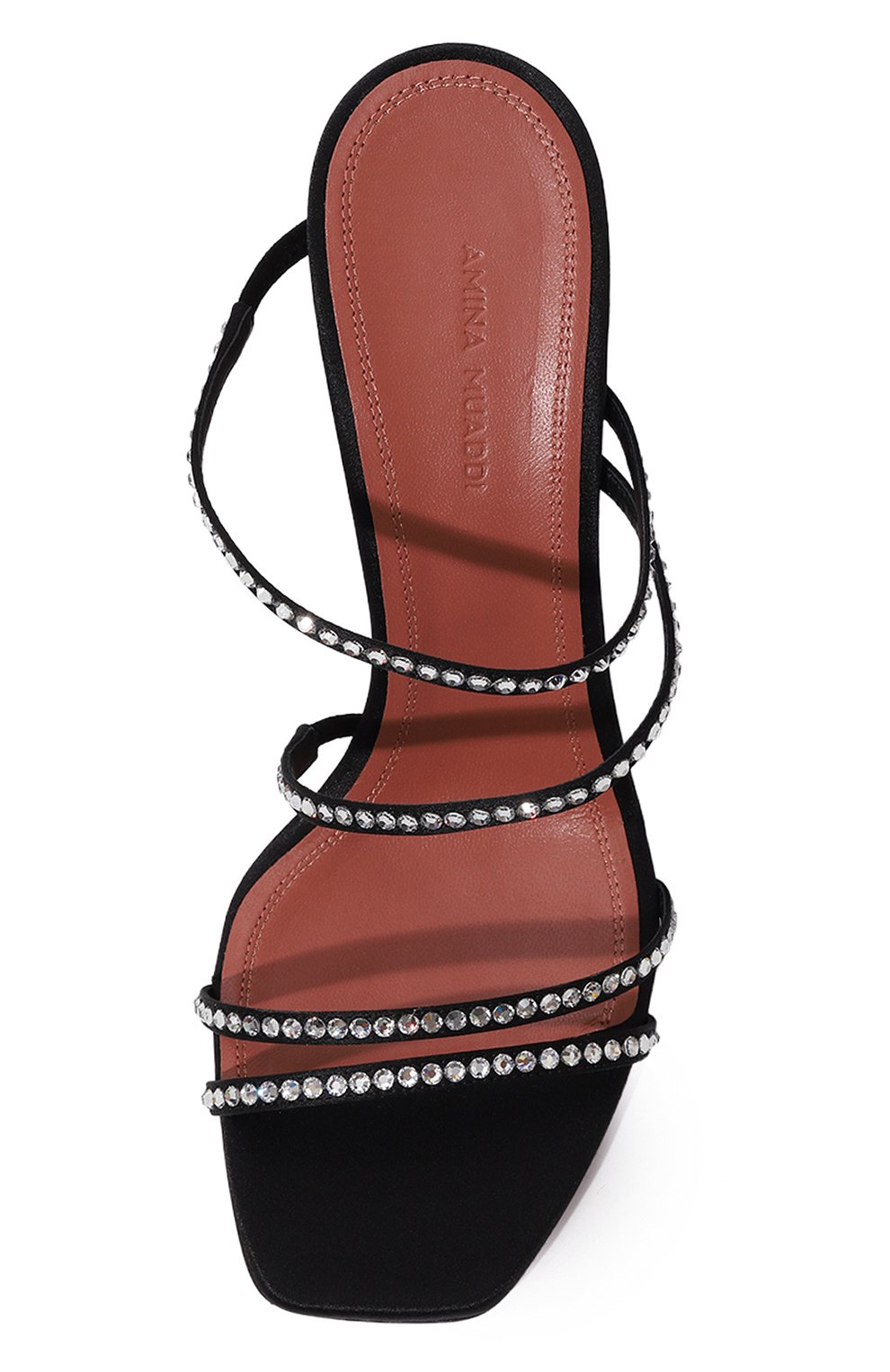 Текстильные мюли naima AMINA MUADDI черного цвета по цене 87550 руб., арт. NAIMA CRYSTAL/SATIN, фото 6 Текстильные мюли naima AMINA MUADDI, арт. NAIMA CRYSTAL/SATIN, фото 6