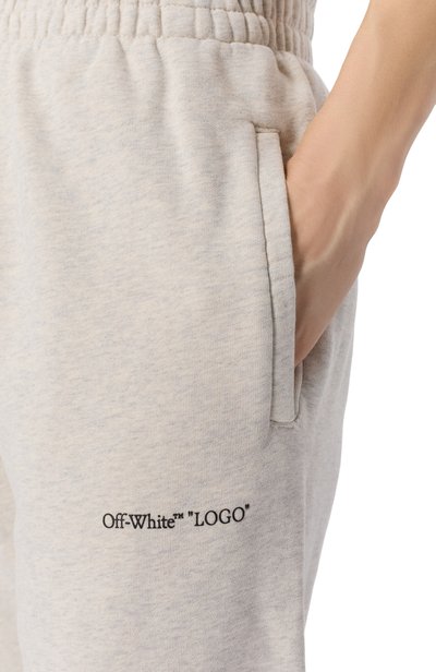 Хлопковы е джоггеры OFF-WHITE, арт. 2FH00496B, фото 5