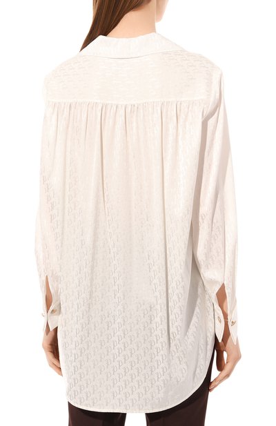 Шелковая рубашка PORTS 1961 кремового цвета по цене 98300 руб., арт. PWLD9B093Q-FT018, фото 4 Шелковая рубашка PORTS 1961, арт. PWLD9B093Q-FT018, фото 4