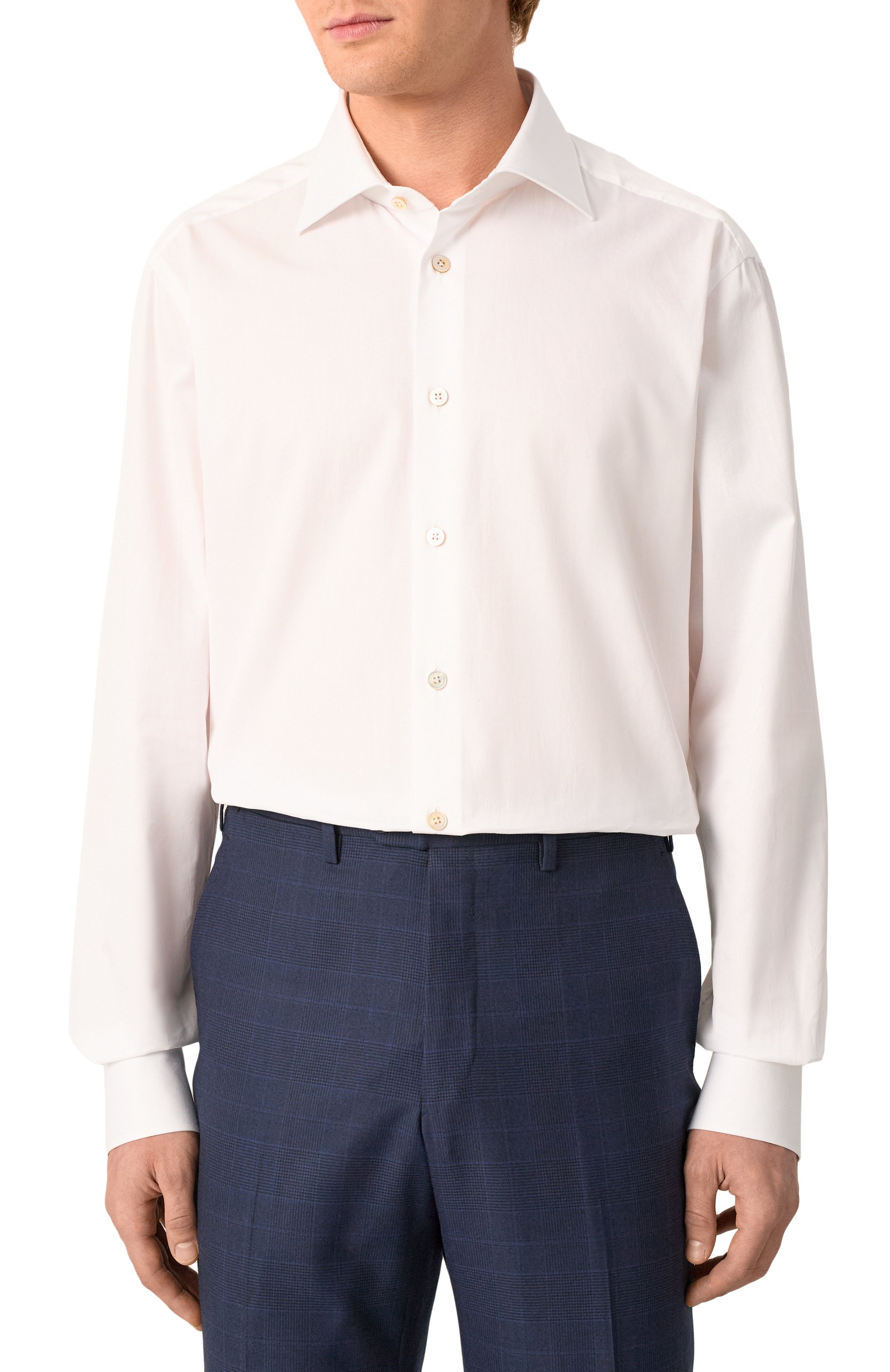 Хлопковая сорочка KITON, арт. UCIH061460101, фото 3