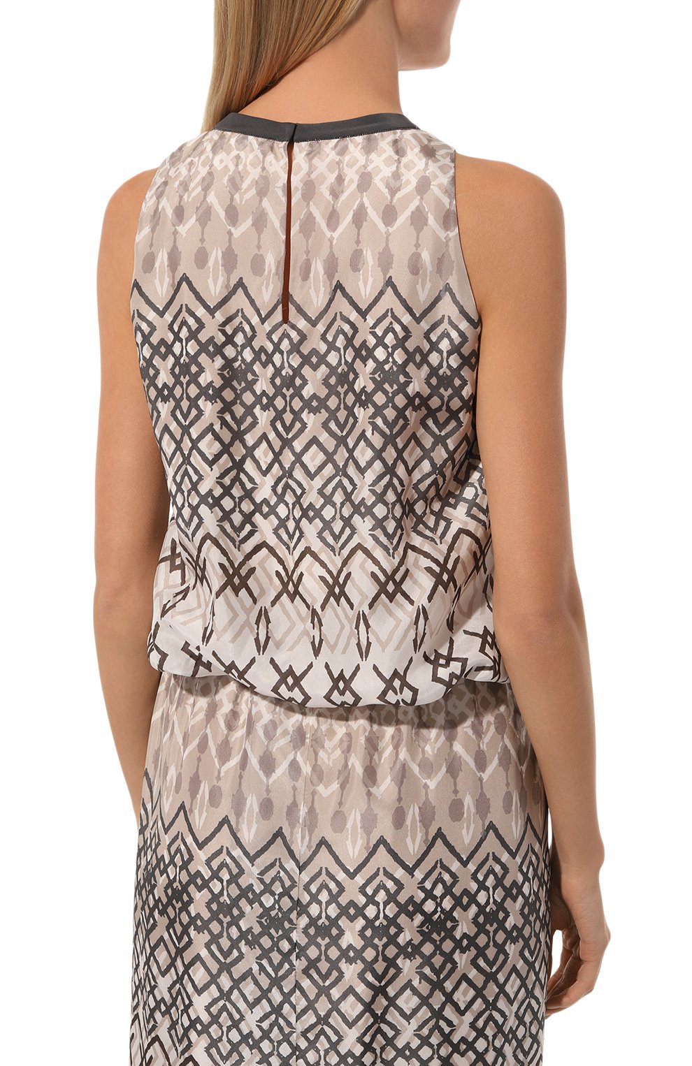 Шелковый топ BRUNELLO CUCINELLI, арт. MP00SSK900, фото 4