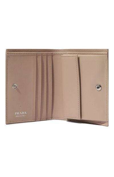 Кожаное портмоне PRADA бежевого цвета по цене 59000 руб., арт. 1MV204-2BBE-F0NZ2, фото 3 Кожаное портмоне PRADA, арт. 1MV204-2BBE-F0NZ2, фото 3