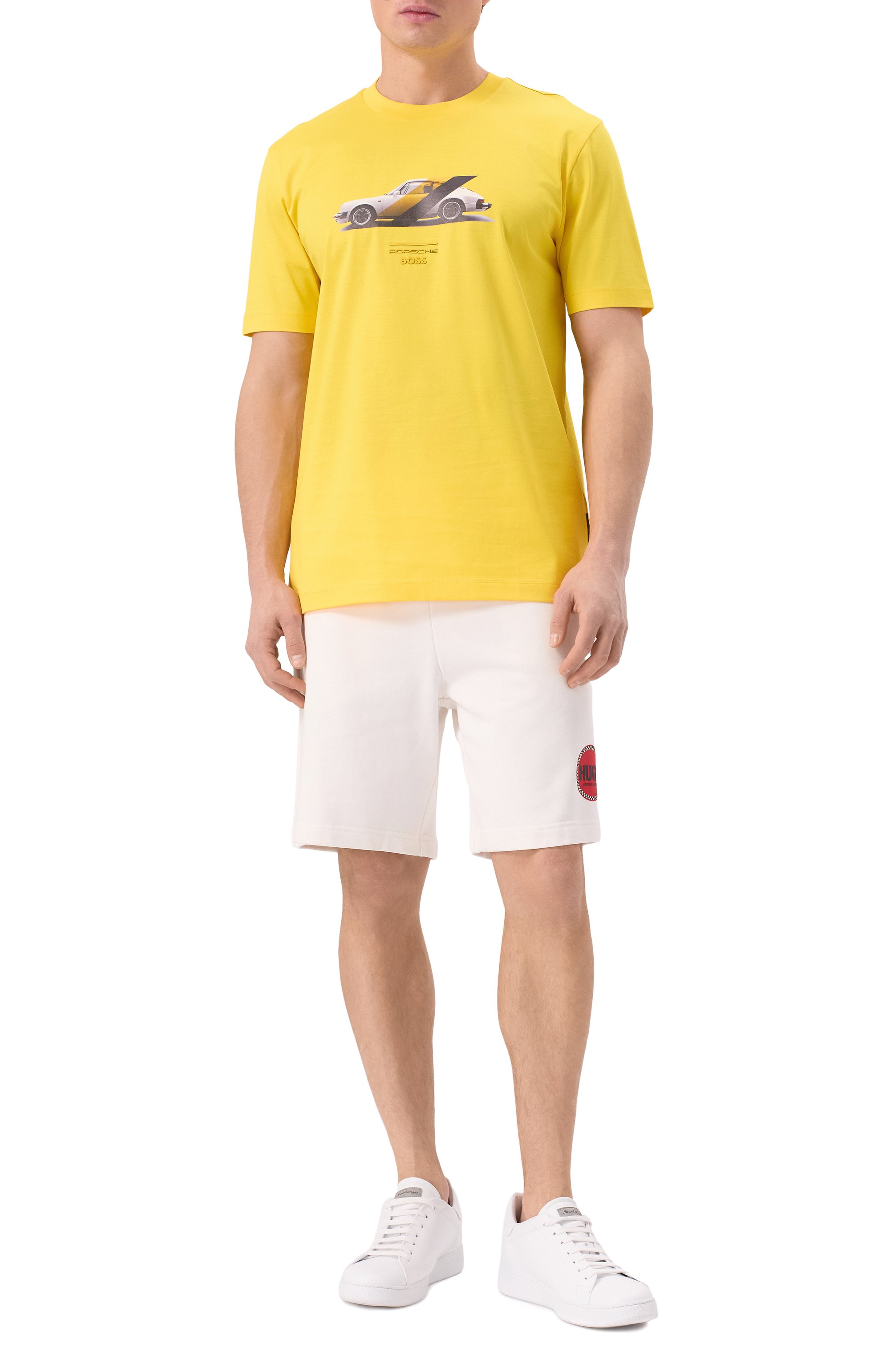 Хлопковая футболка boss x porsche BOSS, арт. 50531455, фото 2