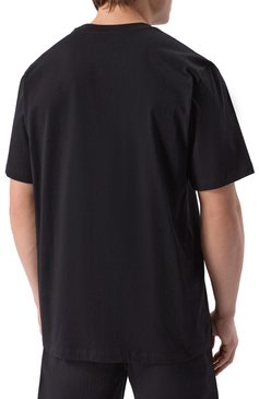 Мужская хлопковая футболка MSGM черного цвета, арт. 3840MM102/257002 | Фото 4 (Материал внешний: Хлопок; Длина (для топов): Стандартные; Рукава: Короткие; Принт: С принтом; Стили: Спорт-шик; Мужское Кросс-КТ: Футболка-одежда)
