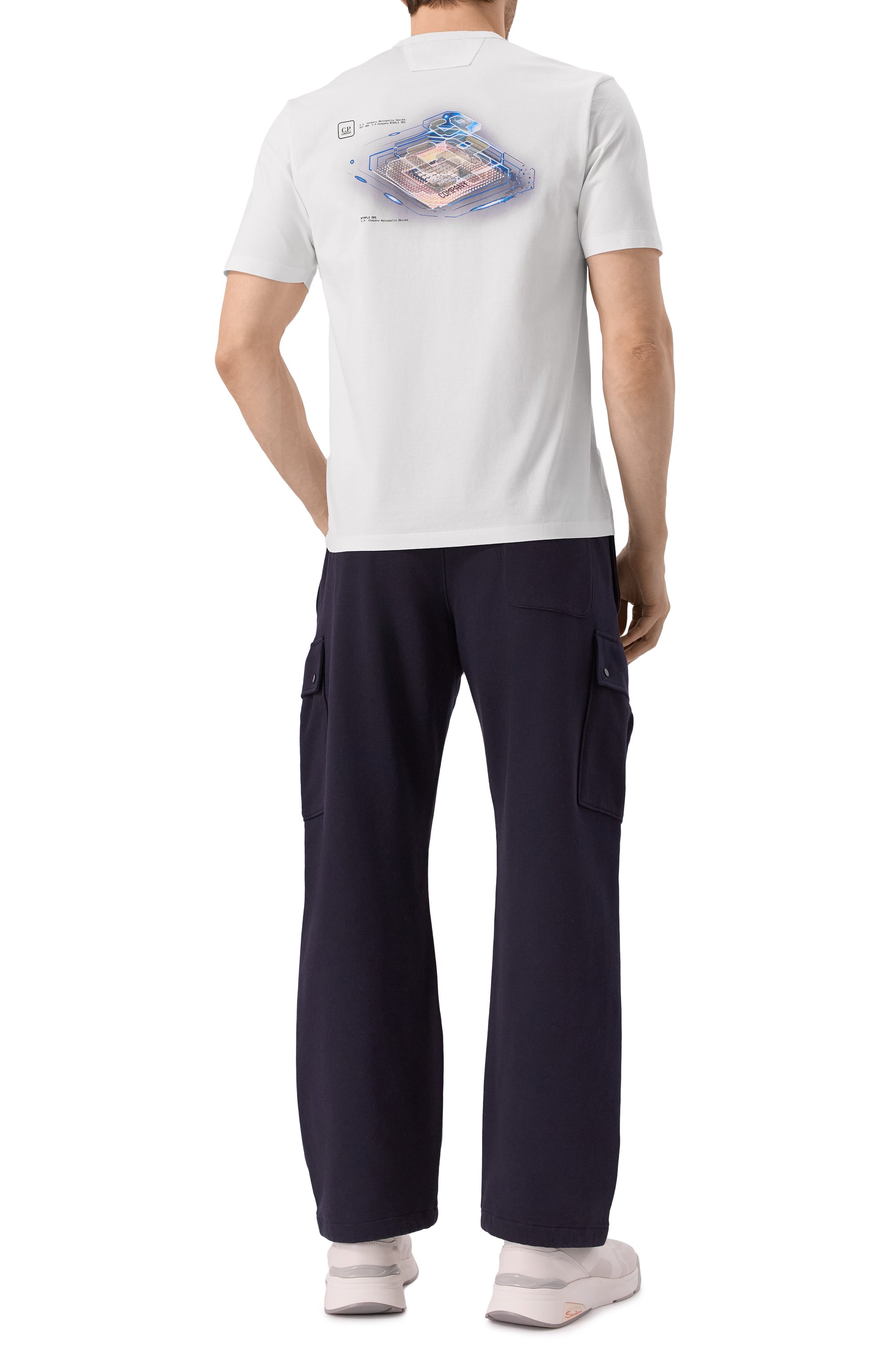 Хлопковая футболка C.P. COMPANY, арт. 18CLTS049A006370W, фото 2