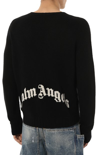 Шерстяной свитер PALM ANGELS, арт. PMHE027C99KNI001, фото 4