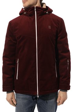 Мужская вельветовая куртка BRUNELLO CUCINELLI бордового цвета, арт. MQ482KG04 | Фото 3 (Материал сплава: Проставлено; Рукава: Длинные; Драгоценные камни: Проставлено; Материал внешний: Хлопок; Материал подклада: Синтетический материал; Длина (верхняя одежда): Короткие; Мужское Кросс-КТ: утепленные куртки; Стили: Кэжуэл; Кросс-КТ: Утепленные)