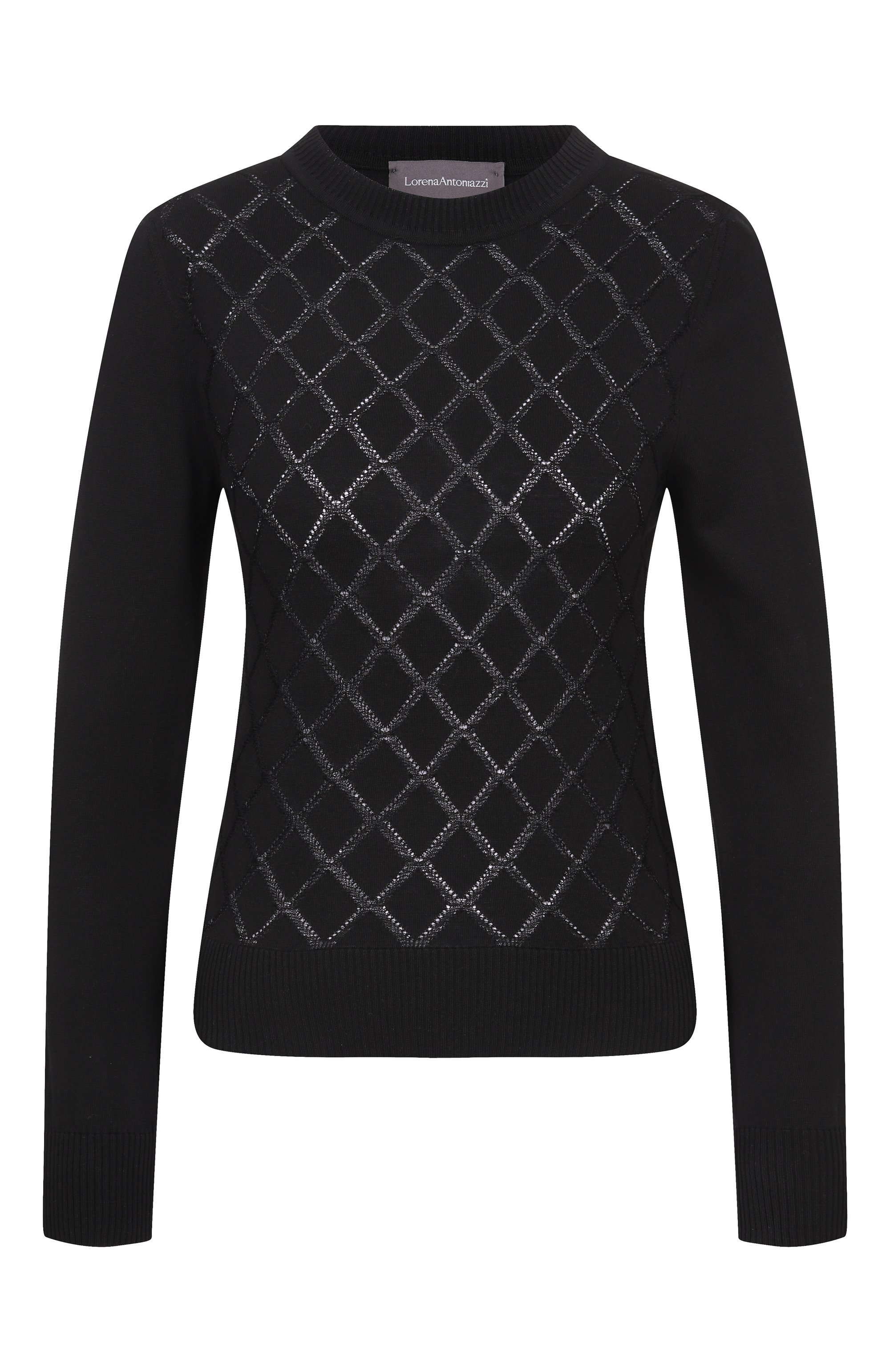 Хлопковый пуловер LORENA ANTONIAZZI, арт. P26113GM43A/1329, фото 1