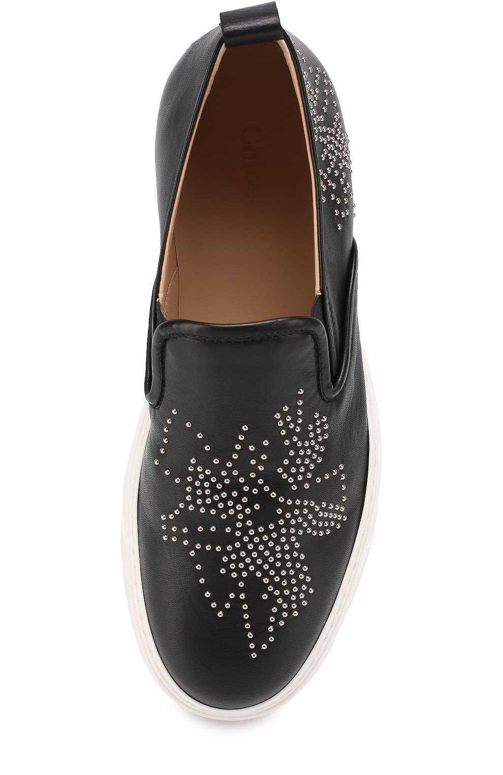 Кожаные слипоны ivy с заклепками CHLOÉ, арт. CH26142/E75, фото 5