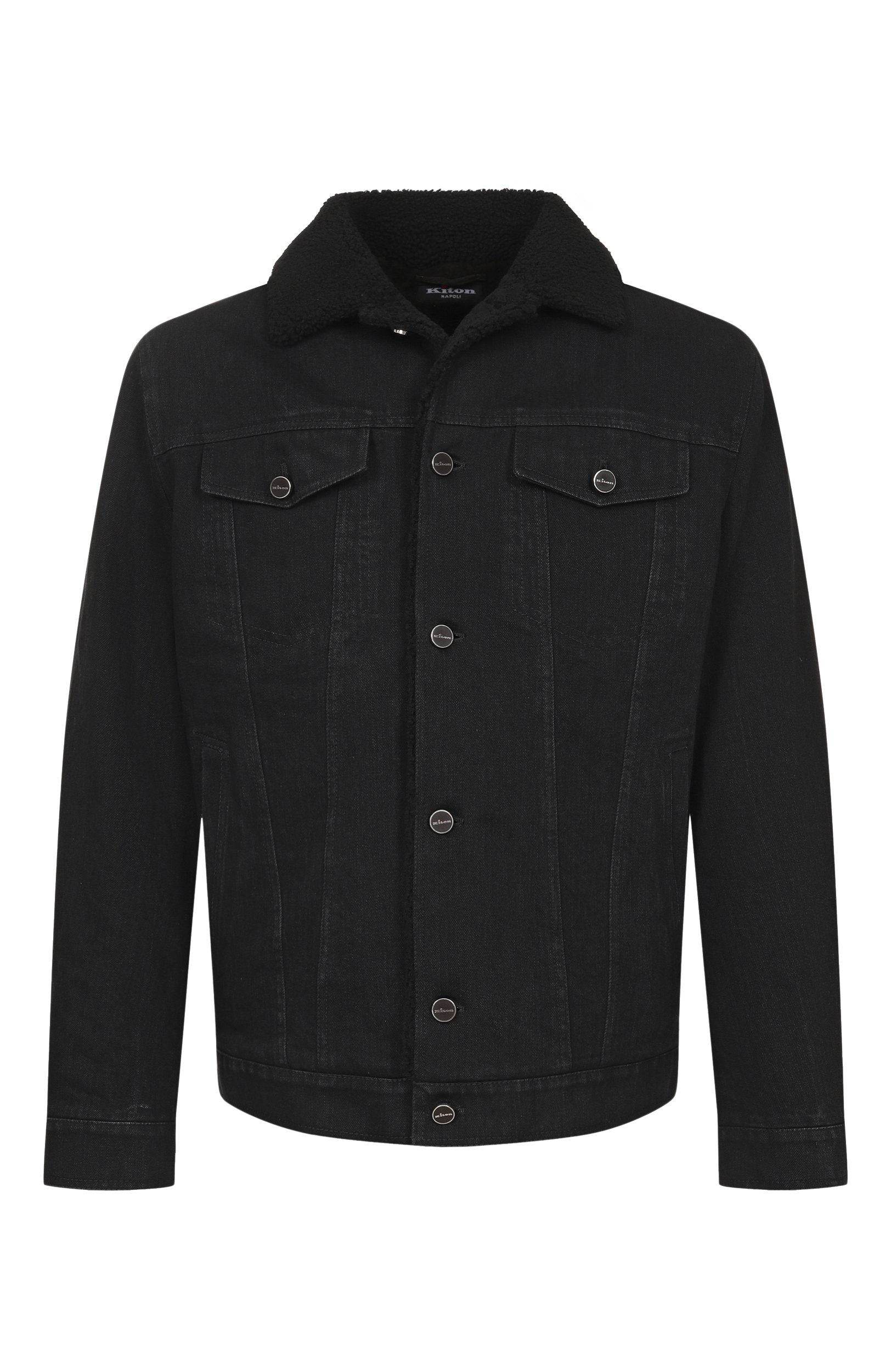 Джинсовая куртка с подкладкой из овчины KITON, арт. UW2280SV0402F, фото 1