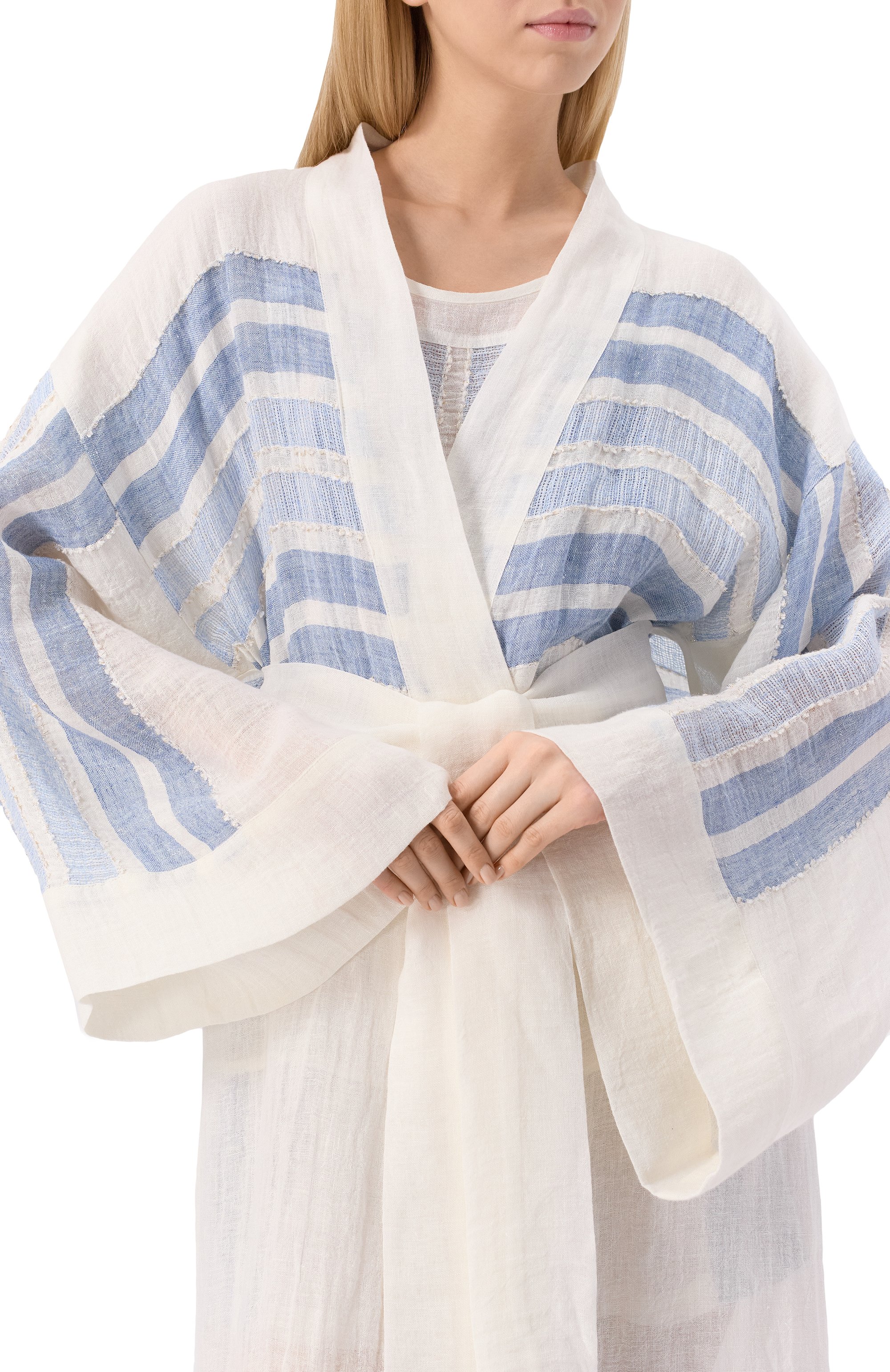 Кимоно изо льна и шелка MAURIZIO, арт. W07302979, фото 5