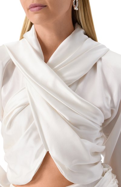 Атласная блузка GIUSEPPE DI MORABITO, арт. 04SST0312 04422, фото 5