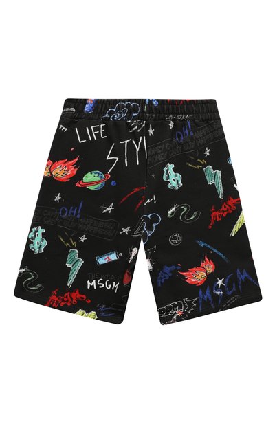 Хлопковые шорты MSGM KIDS, арт. MS029505, фото 2