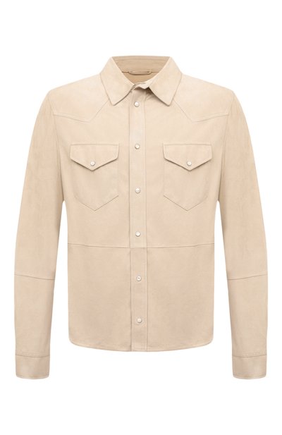 Мужская замшевая куртка-рубашка BRUNELLO CUCINELLI, арт. MPCMI1721